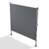Svislá markýza na balkon 200 x 228-316 cm, UV ochrana, šedá