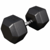 Gorilla Sports Šestihranná pogumovaná činka, 50 kg