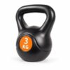 Kettlebell 3 kg plastový s cementovou výplní